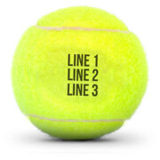 Custom Text Tennis Ball
