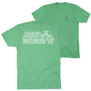 Soccer Short Sleeve T-Shirt - Just Kickin' It (Back Design)