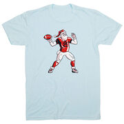 Football Short Sleeve T-Shirt - Touchdown Santa