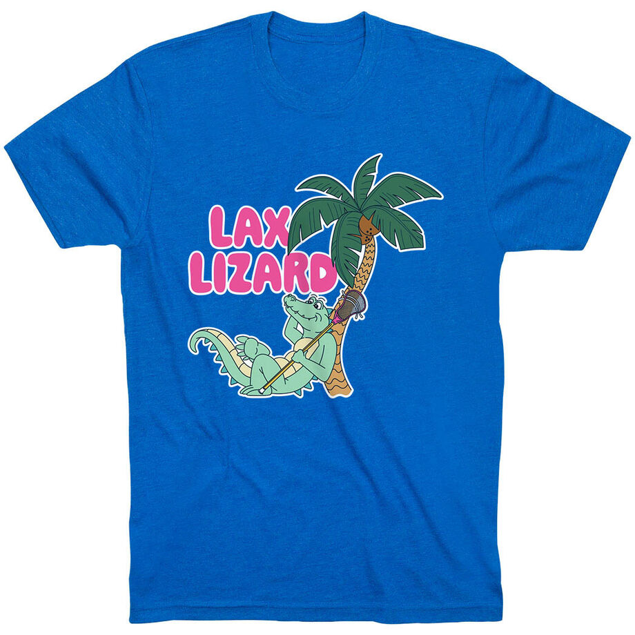 Guys Lacrosse Short Sleeve T-Shirt - Lax Lizard