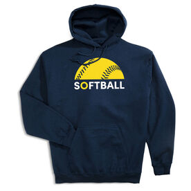 Softball Hooded Sweatshirt - Modern Softball