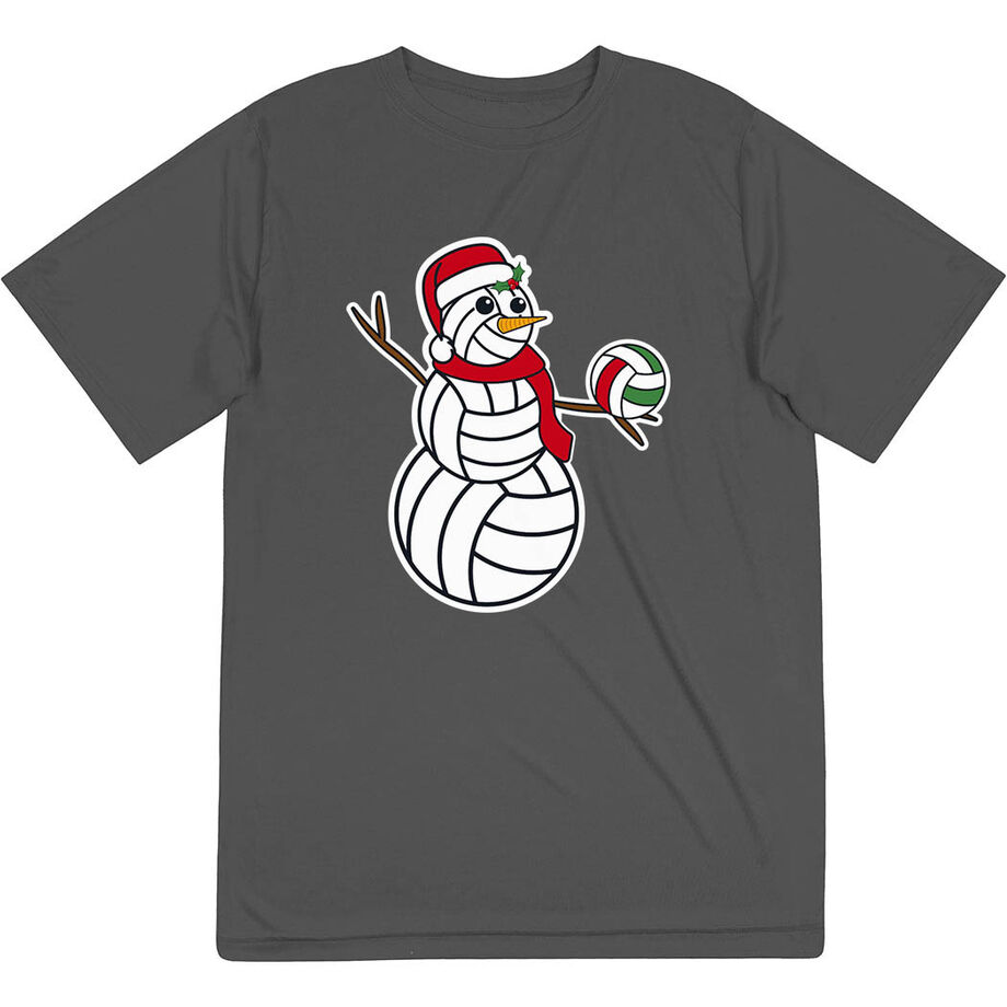 Volleyball Short Sleeve Performance Tee - Serving Holiday Cheer