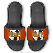 Soccer Repwell&reg; Sandal Straps - Soccer Ball with Text