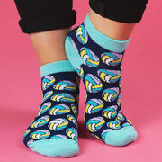 Volleyball Ankle Socks - Colorful Volleyballs