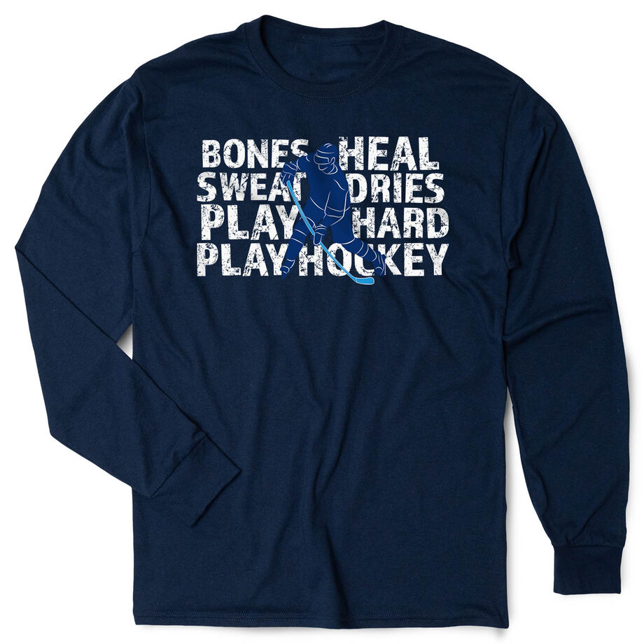 Hockey Tshirt Long Sleeve - Bones Heal Hockey