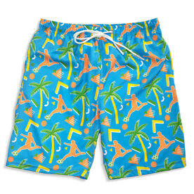 Soccer Swim Trunks - Island Breeze