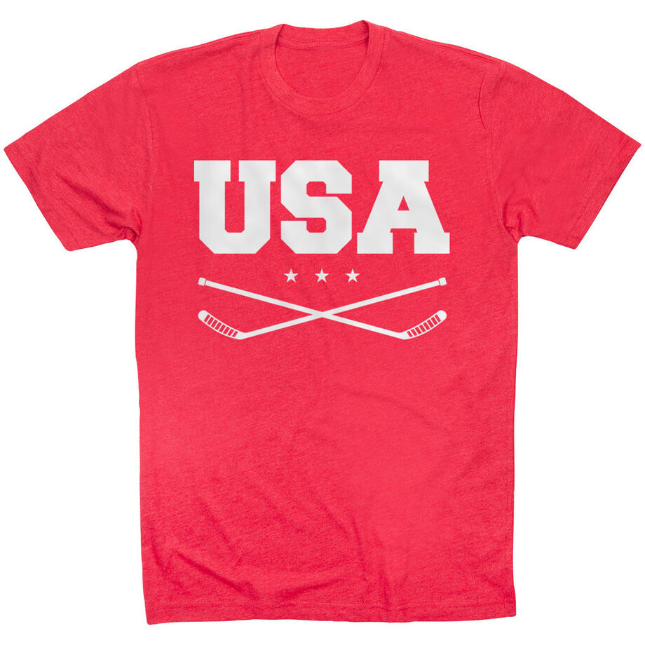 Hockey T-Shirt Short Sleeve - USA