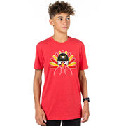 Baseball/Softball Short Sleeve T-Shirt - Goofy Turkey Player
