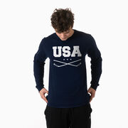 Hockey Tshirt Long Sleeve - USA