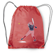 Softball Drawstring Backpack - Softball Star