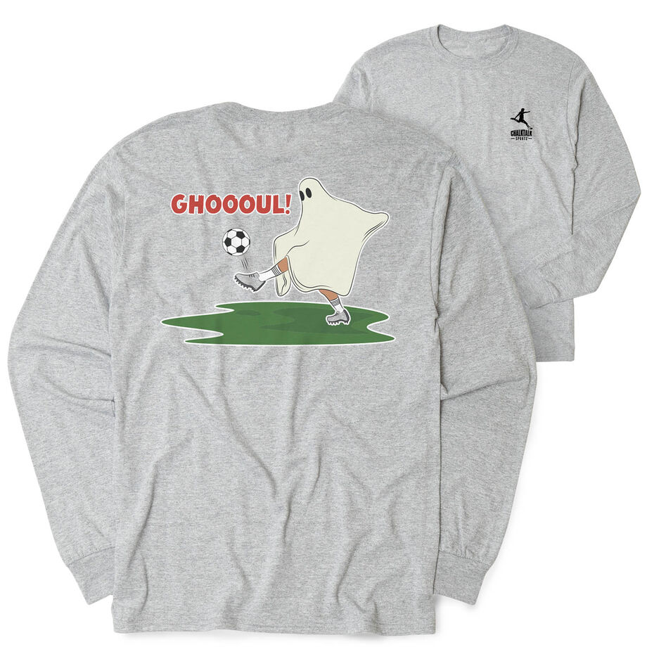 Soccer Tshirt Long Sleeve - Soccer Ghoul (Back Design)