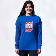 Hockey Tshirt Long Sleeve - Don't Feed The Goalie