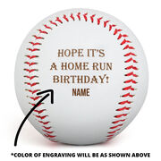 Engraved Baseball - Birthday