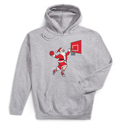 Basketball Hooded Sweatshirt - Slam Dunk Santa