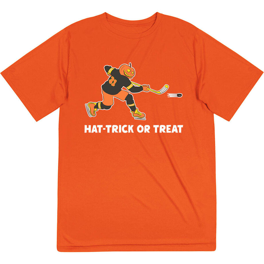 Hockey Short Sleeve Performance Tee - Hat-Trick or Treat