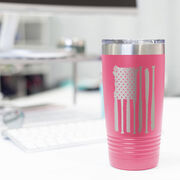 Softball 20 oz. Double Insulated Tumbler - Flag