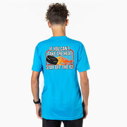 Hockey Short Sleeve T-Shirt - If You Can't Take the Heat (Back Design)