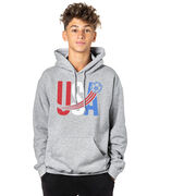 Soccer Hooded Sweatshirt - USA Patriotic