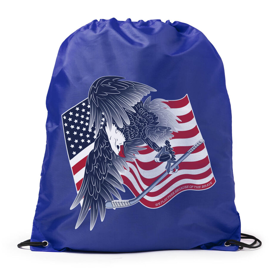 Hockey Drawstring Backpack - Hockey Eagle