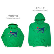 Hockey Hooded Sweatshirt - Christmas Dog