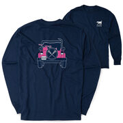 Girls Lacrosse Tshirt Long Sleeve - Lax Cruiser (Back Design)