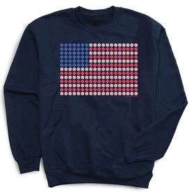 Baseball Crewneck Sweatshirt - Patriotic Baseball
