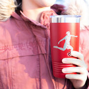 Soccer 20 oz. Double Insulated Tumbler - Female Silhouette