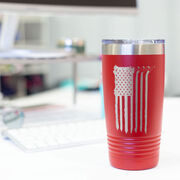 Hockey 20 oz. Double Insulated Tumbler - Flag