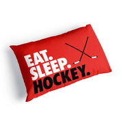 Hockey Pillowcase - Eat. Sleep. Hockey.