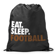 Football Drawstring Backpack Eat. Sleep. Football.