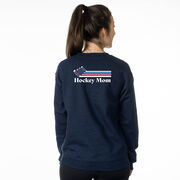 Hockey Crewneck Sweatshirt - Hockey Mom Sticks (Back Design)