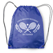 Tennis Drawstring Backpack - Love Means Nothing In Tennis