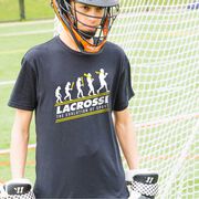 Guys Lacrosse Short Sleeve T-Shirt - Evolution of Lacrosse