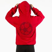 Soccer Hooded Sweatshirt - Soccer Words (Back Design)