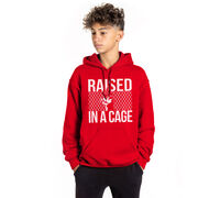 Baseball Hooded Sweatshirt - Raised In a Cage