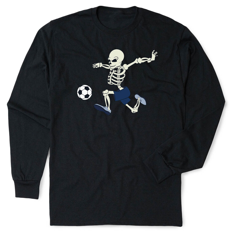 Soccer Tshirt Long Sleeve - Skeleton Striker