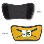 Softball Repwell&reg; Slide Sandals - Crossed Bats with Numbers