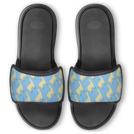 Personalized Repwell&reg; Slide Sandals - Llamas