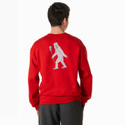 Guys Lacrosse Crewneck Sweatshirt - Yeti Lacrosse (Back Design)