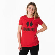 Skiing & Snowboarding Women's Everyday Tee - I'm Difficult