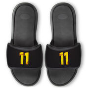 Softball Repwell&reg; Slide Sandals - Softball Number Stitches