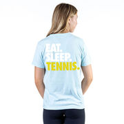 Tennis Short Sleeve T-Shirt - Eat. Sleep. Tennis. (Back Design)