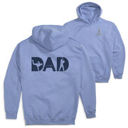 Baseball Hooded Sweatshirt - Baseball Dad Silhouette (Back Design)