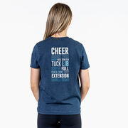 Cheerleading Short Sleeve T-Shirt - Cheerleading Words (Back Design)