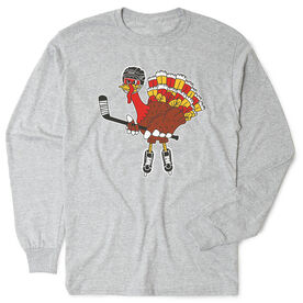 Hockey T-Shirt Long Sleeve - Hockey Top Shelf Turkey Tom