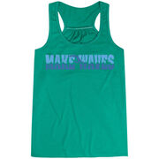 Swimming Flowy Racerback Tank Top - Make Waves