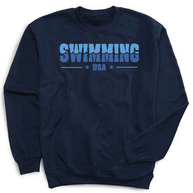 Swimming Crewneck Sweatshirt - Swimming USA