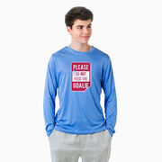 Hockey Long Sleeve Performance Tee - Don't Feed The Goalie