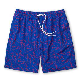 Guys Lacrosse Swim Trunks - All Day Lacrosse - V1