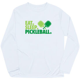 Pickleball Long Sleeve Performance Tee - Eat. Sleep. Pickleball